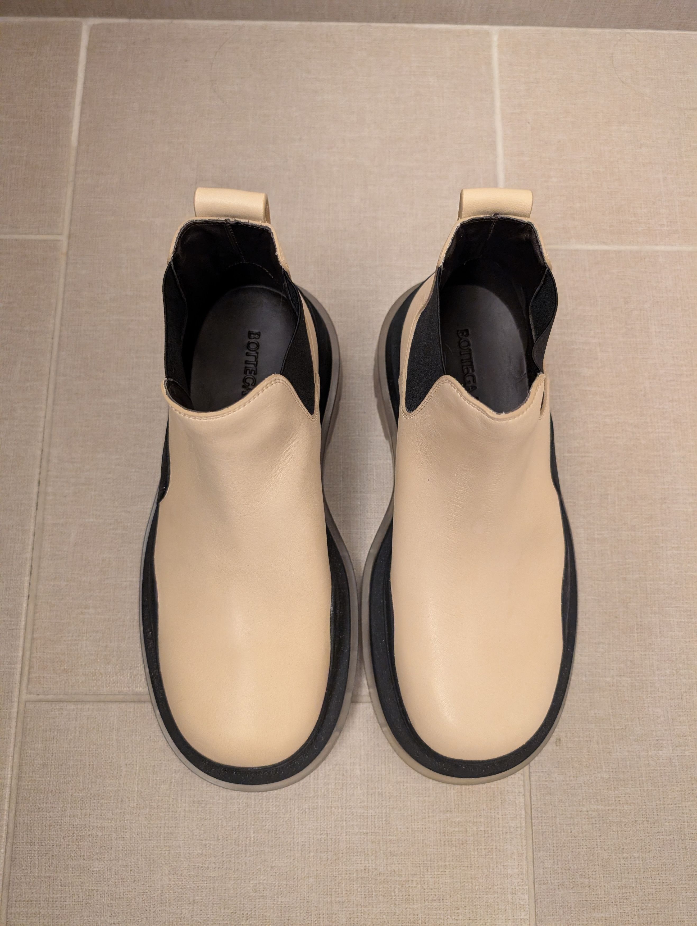 Bottega Veneta Bottega Veneta Tire Chelsea Boots - Off White/Clear Size US 6.5 / EU 39-40 - 3 Thumbnail