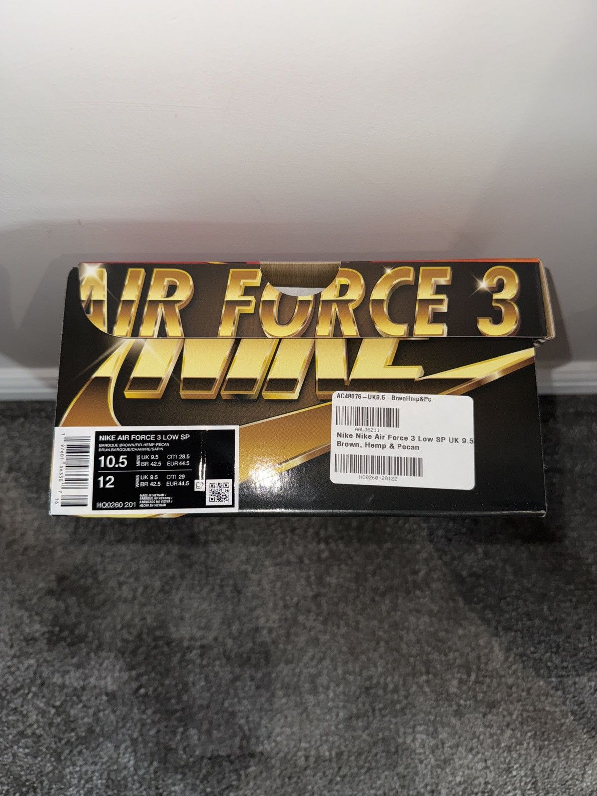 Nigo × Nike Air Force 3 Low x Nigo Baroque Brown and Pecan Size US 9.5 / EU 42-43 - 6 Thumbnail