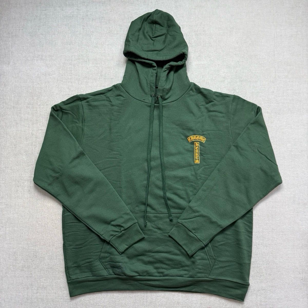Chrome Hearts Chrome Hearts Olive Green Shoulder Logo Hoodie Size US XL / EU 56 / 4 - 2 Thumbnail