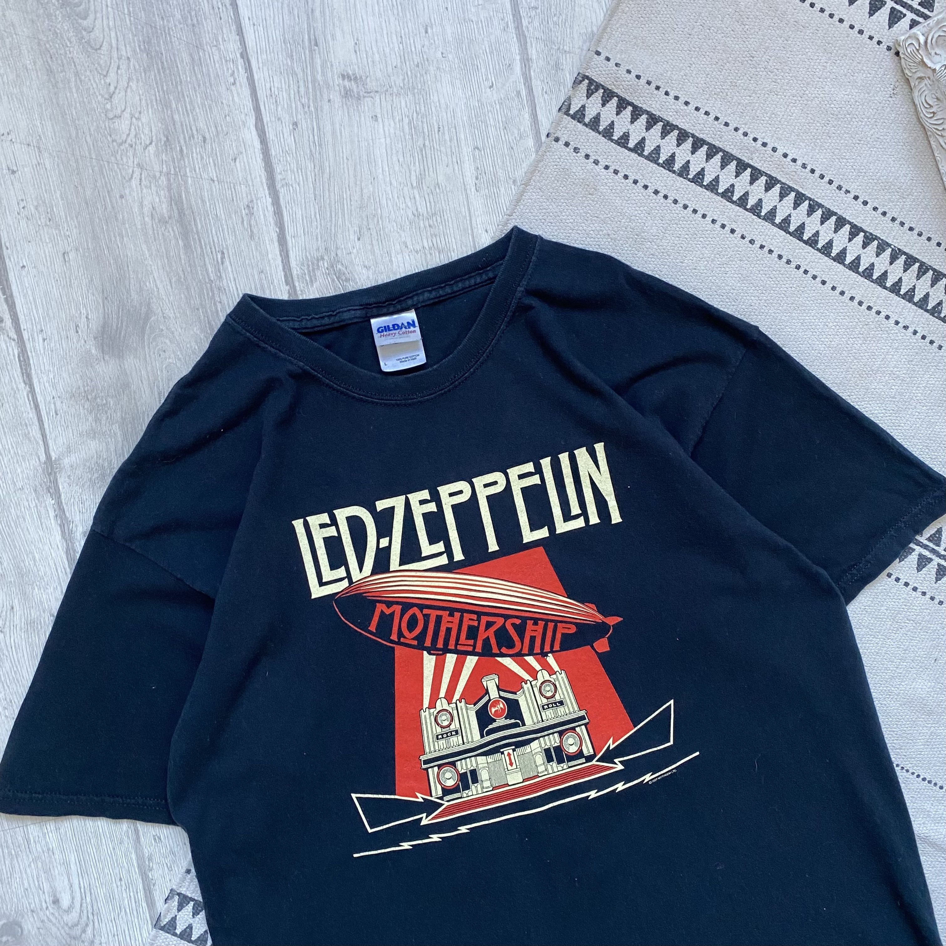 Band Tees 🎸Vintage 00s Led Zeppelin Rock Band tee mothership Size US L / EU 52-54 / 3 - 2 Thumbnail