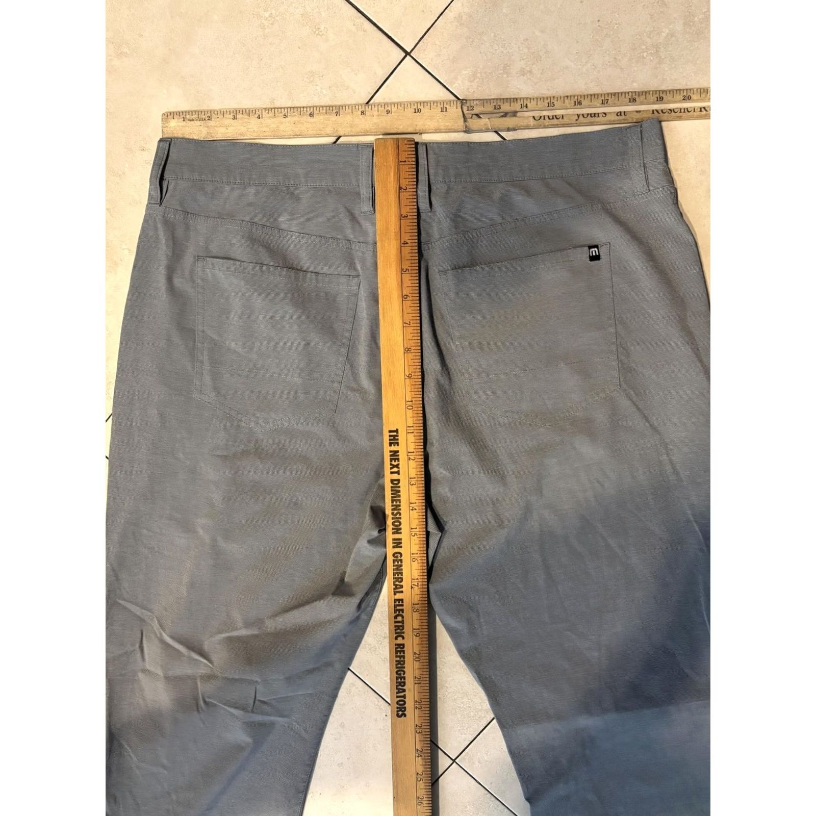 TravisMathew TravisMathew Pants Mens 38 Gray Slim Fit Stretch Lightweight Casual Golf Chino Size US 38 / EU 54 - 6 Thumbnail