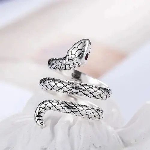 Other Sterling Silver Snake Rings Size ONE SIZE - 3 Thumbnail