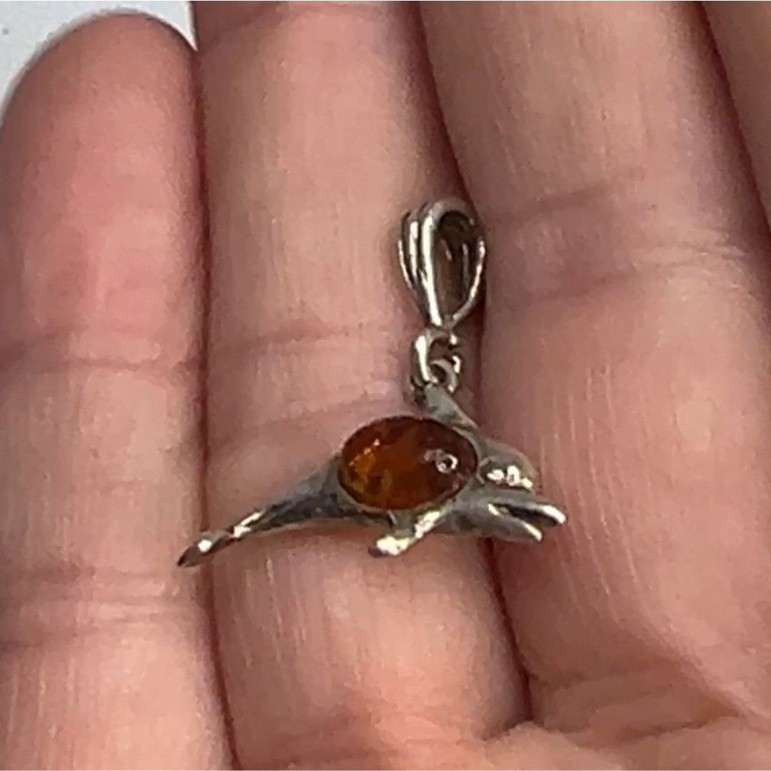 Other Cognac Amber Dolphin Pendant 925 Sterling Silver Womens Jewe Size ONE SIZE - 12 Thumbnail