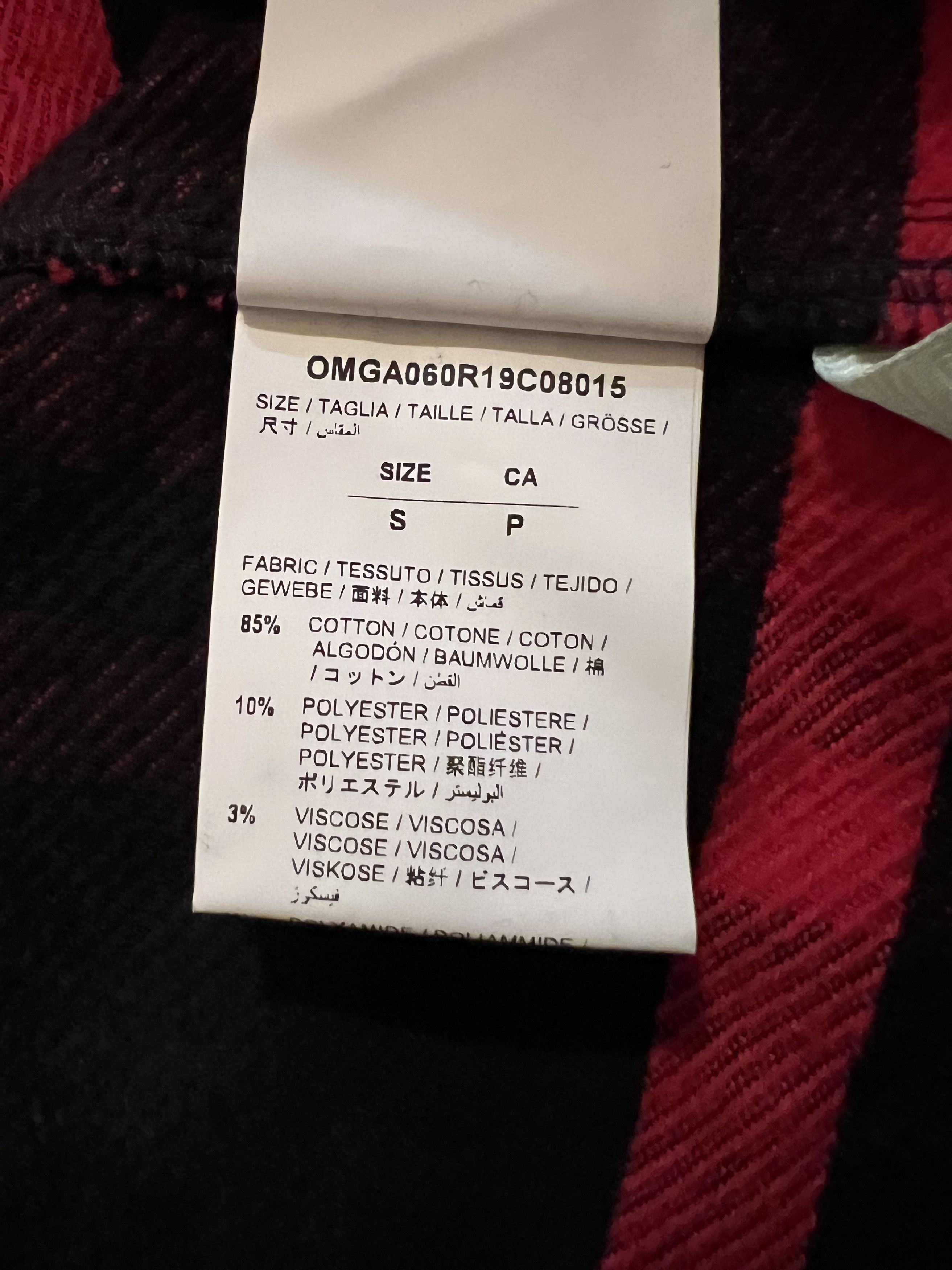 Off-White Off-White Red Flannel Shirt "99" Size US S / EU 44-46 / 1 - 10 Thumbnail