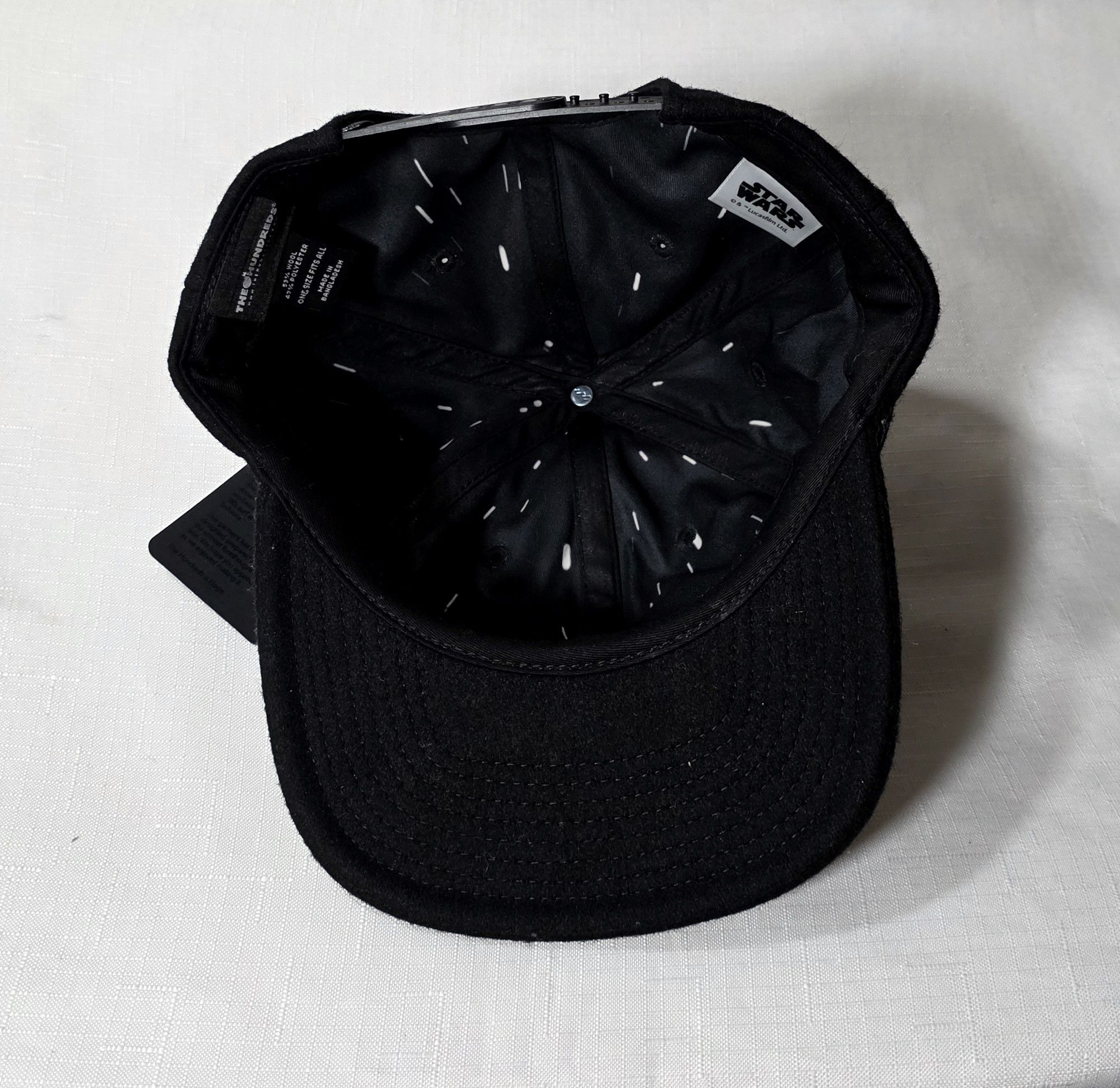 Star Wars × The Hundreds THE HUNDREDS X Star Wars Collab Black SnapBack Hat New Size ONE SIZE - 7 Thumbnail