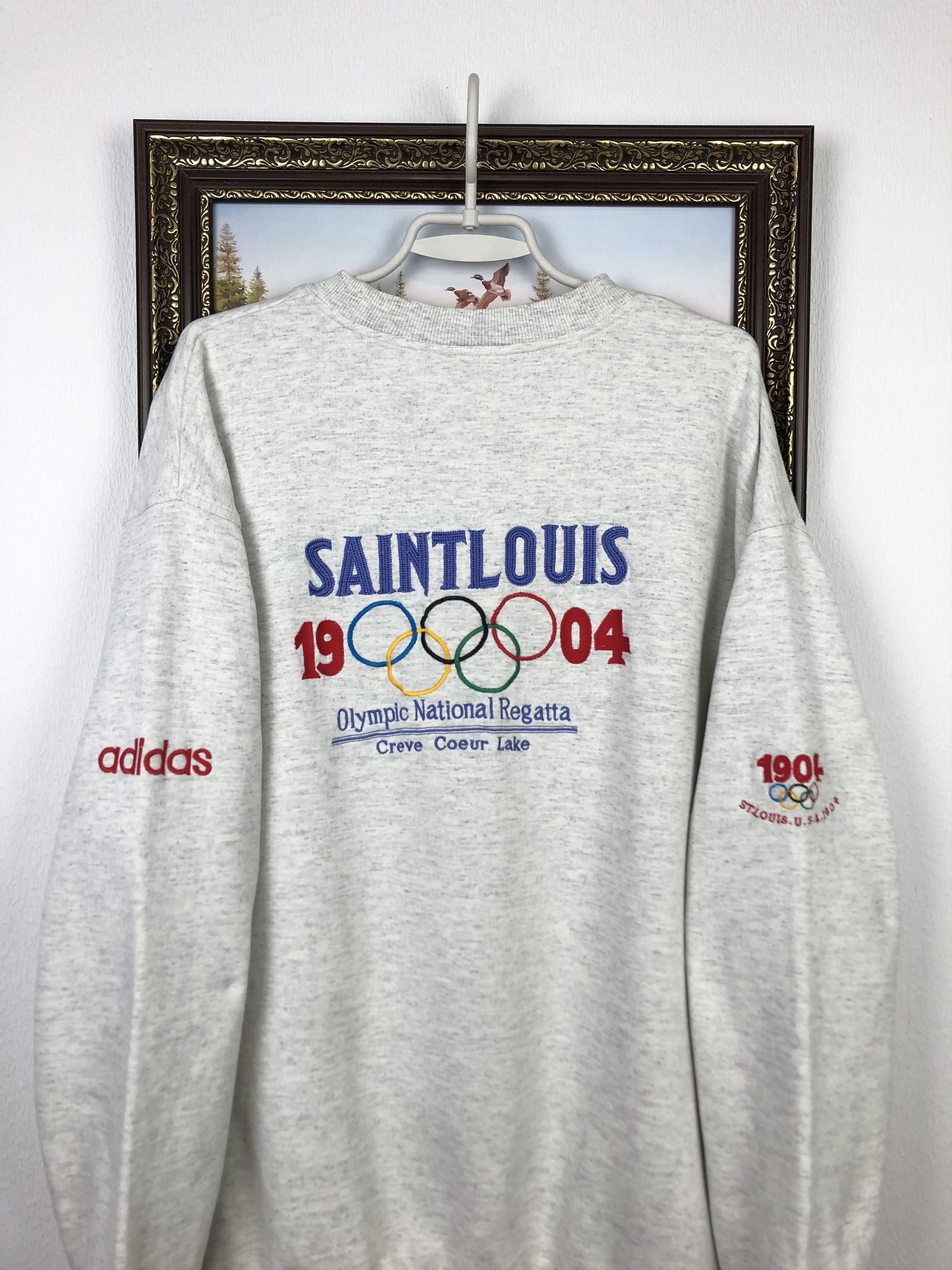 Adidas Vintage Adidas Saint Louis Olympic Sweatshirt Crewneck Size US L / EU 52-54 / 3 - 13 Thumbnail