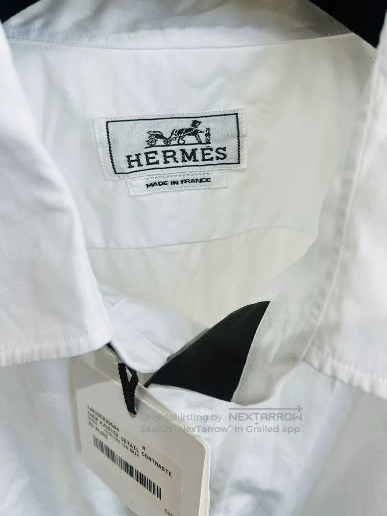 Hermes Hermes size 44 Hidden button white shirt Size US S / EU 44-46 / 1 - 3 Thumbnail