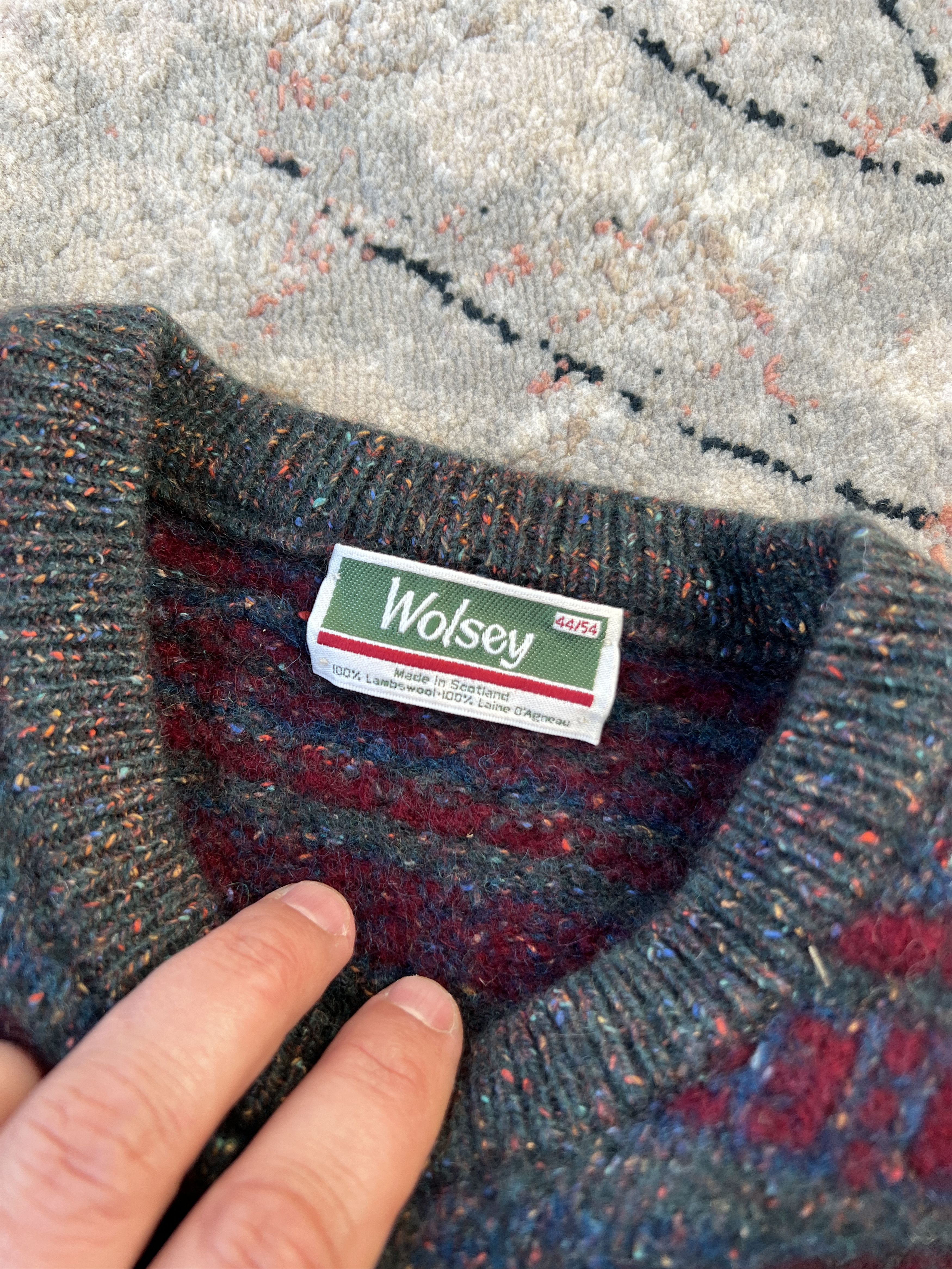Vintage Wolsey Vintage Scotland Wool Sweater Size US S / EU 44-46 / 1 - 2 Thumbnail
