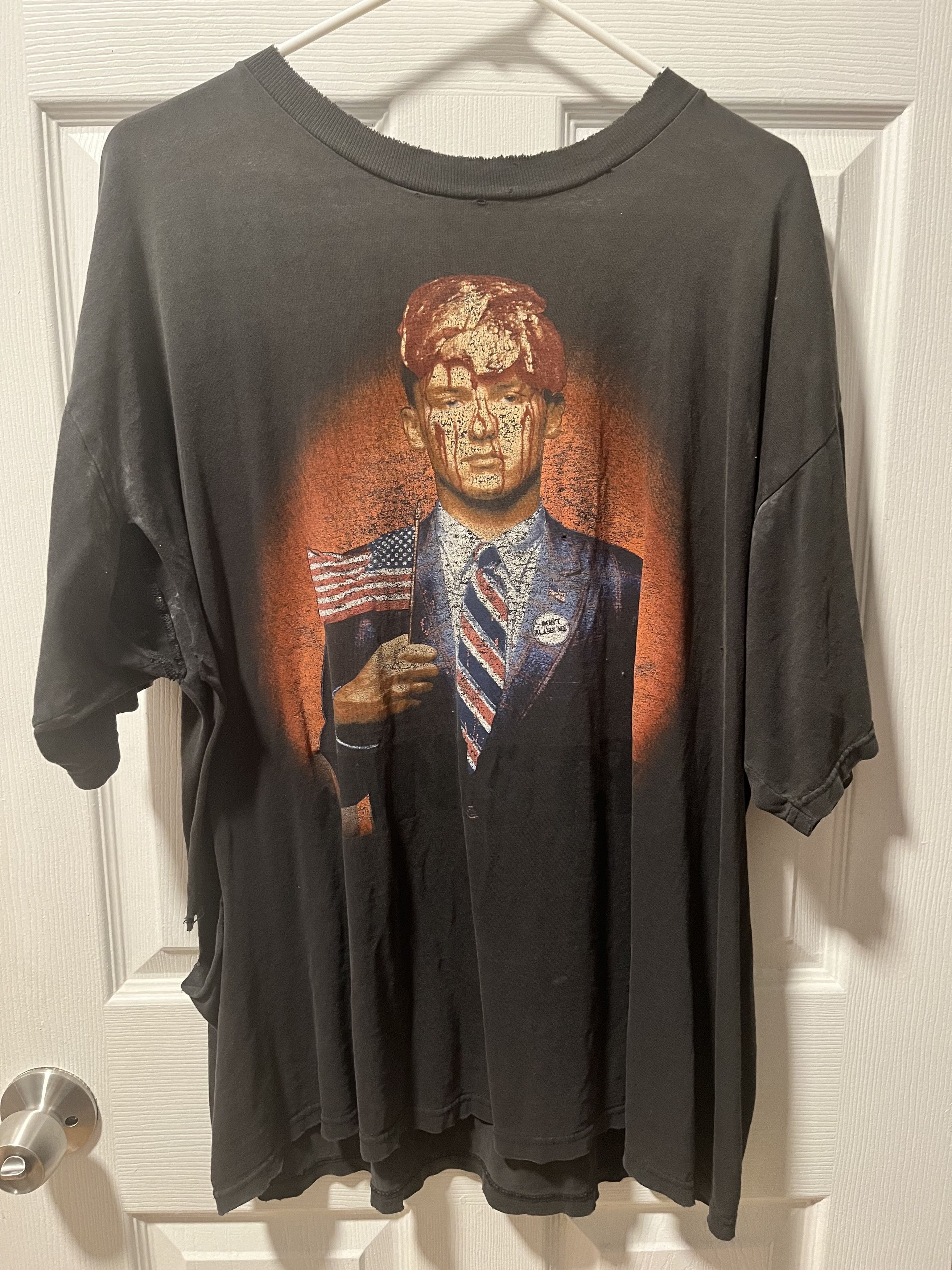 image of Band Tees x Vintage 1996 Ministry "filth Pig" Original Thrashed Band Tee in Black, Men's (Size XL)