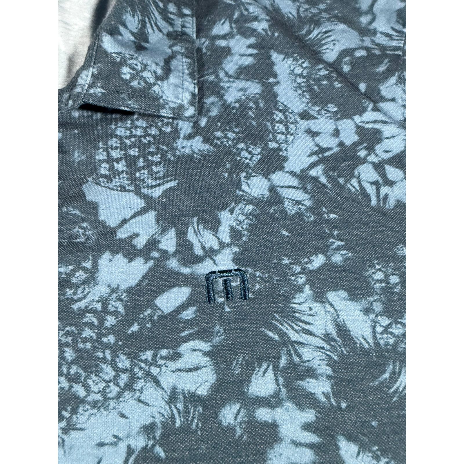 TravisMathew TravisMathew Men’s XL Polo Shirt Blue Pineapple Print Golf Size US XL / EU 56 / 4 - 3 Thumbnail