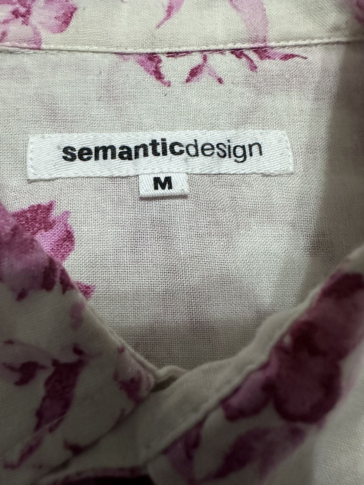 Japanese Brand × Vintage × semanticdesign RARE ‼️ Vintage Japan Semantic design Camp Collar Shirts Size US S / EU 44-46 / 1 - 3 Thumbnail