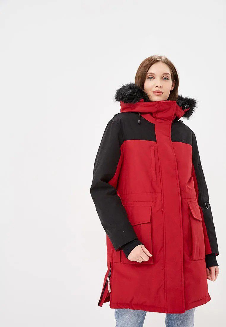 Tommy Hilfiger Tommy Hilfiger Parka Women's down jacket red minimalistic Size XS / US 0-2 / IT 36-38 - 2 Thumbnail