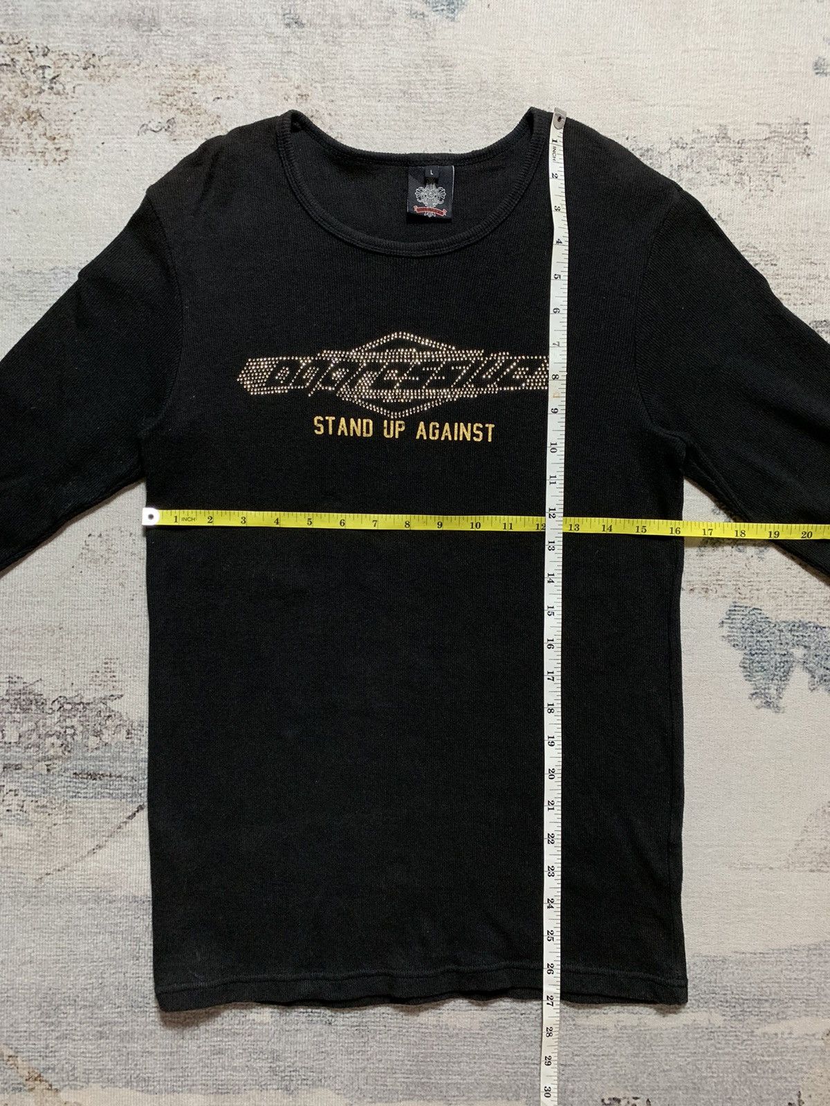 If Six Was Nine × Japanese Brand × Le Grande Bleu (L.G.B.) Gothic Style Glitter Long Sleeve Tee Undefined Size US L / EU 52-54 / 3 - 6 Thumbnail