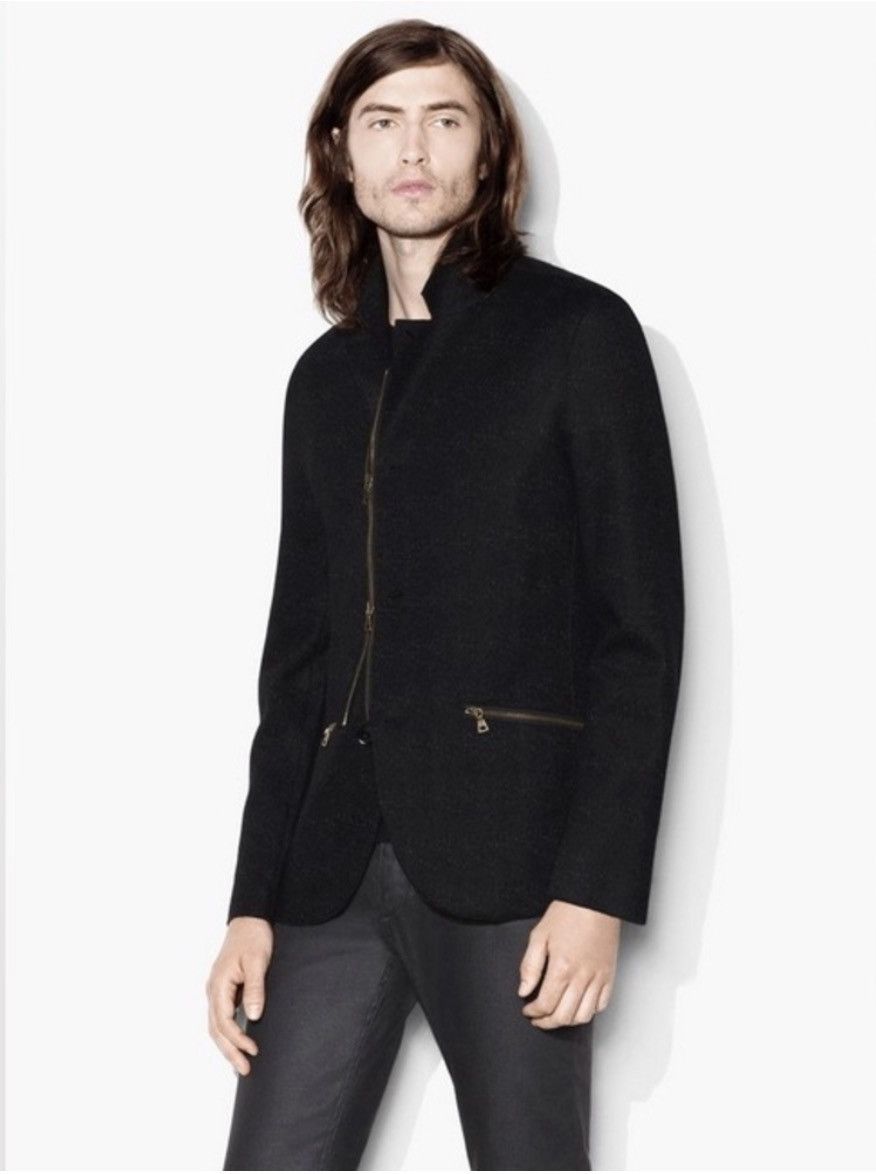 John Varvatos Knit Blazer in Wool Blend Small Size US S / EU 44-46 / 1 - 1 Thumbnail