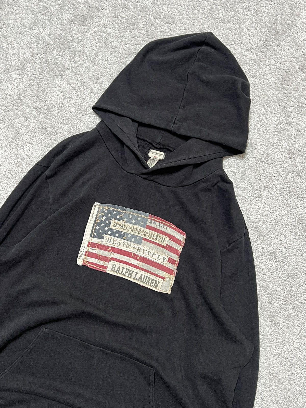 Denim & Supply Ralph Lauren Ralph Lauren Denim & Supply Flag Baggy Fit Hoodie Size US XXL / EU 58 / 5 - 6 Thumbnail