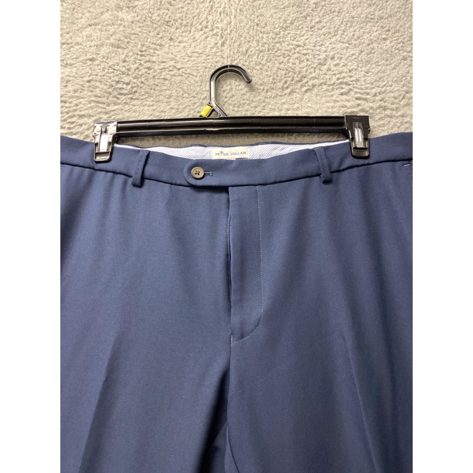 Peter Millar PETER MILLAR Mens Pants Golf 36 X 29 Signature Sateen Navy Flat Front 5-Pocket Inseam 29 Size US 36 / EU 52 - 2 Thumbnail
