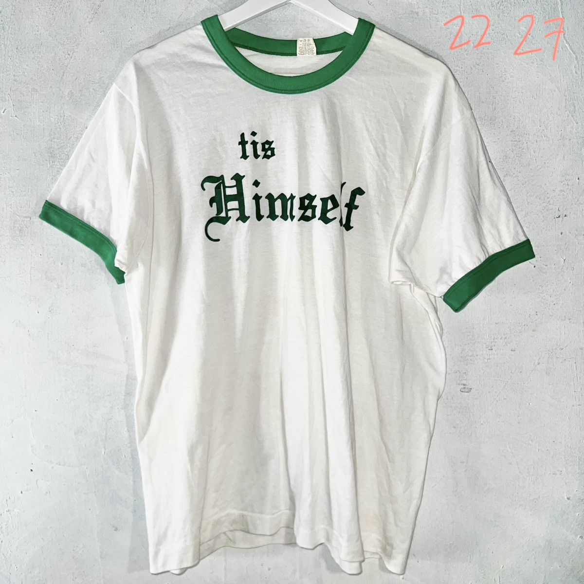 Vintage 80s Ringer T-Shirt VTG Vintage Size US XL / EU 56 / 4 - 1 Thumbnail