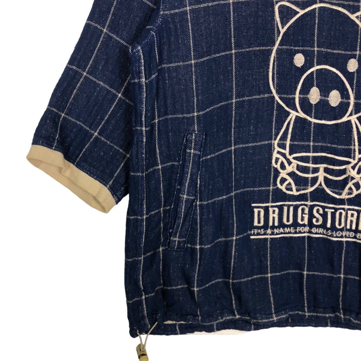 Hysteric Glamour 🔥Oversized Jacket Drug Store’s Big Logo Pig Tartan Design Size US L / EU 52-54 / 3 - 4 Thumbnail