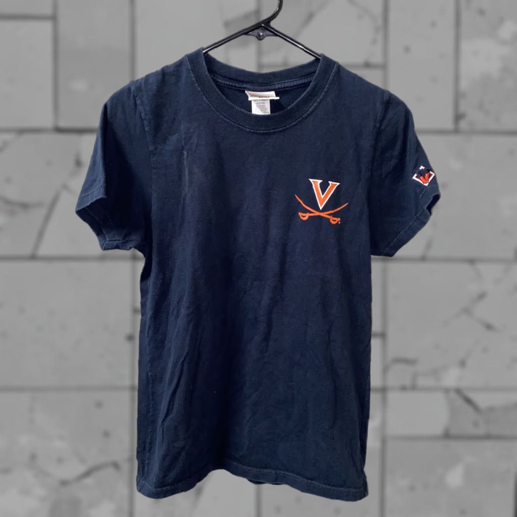 Vintage VINTAGE Mincer’s Navy Blue/Orange Short Sleeve T-Shirt Size S Mens Regular Cotton Size US S / EU 44-46 / 1 - 1 Thumbnail