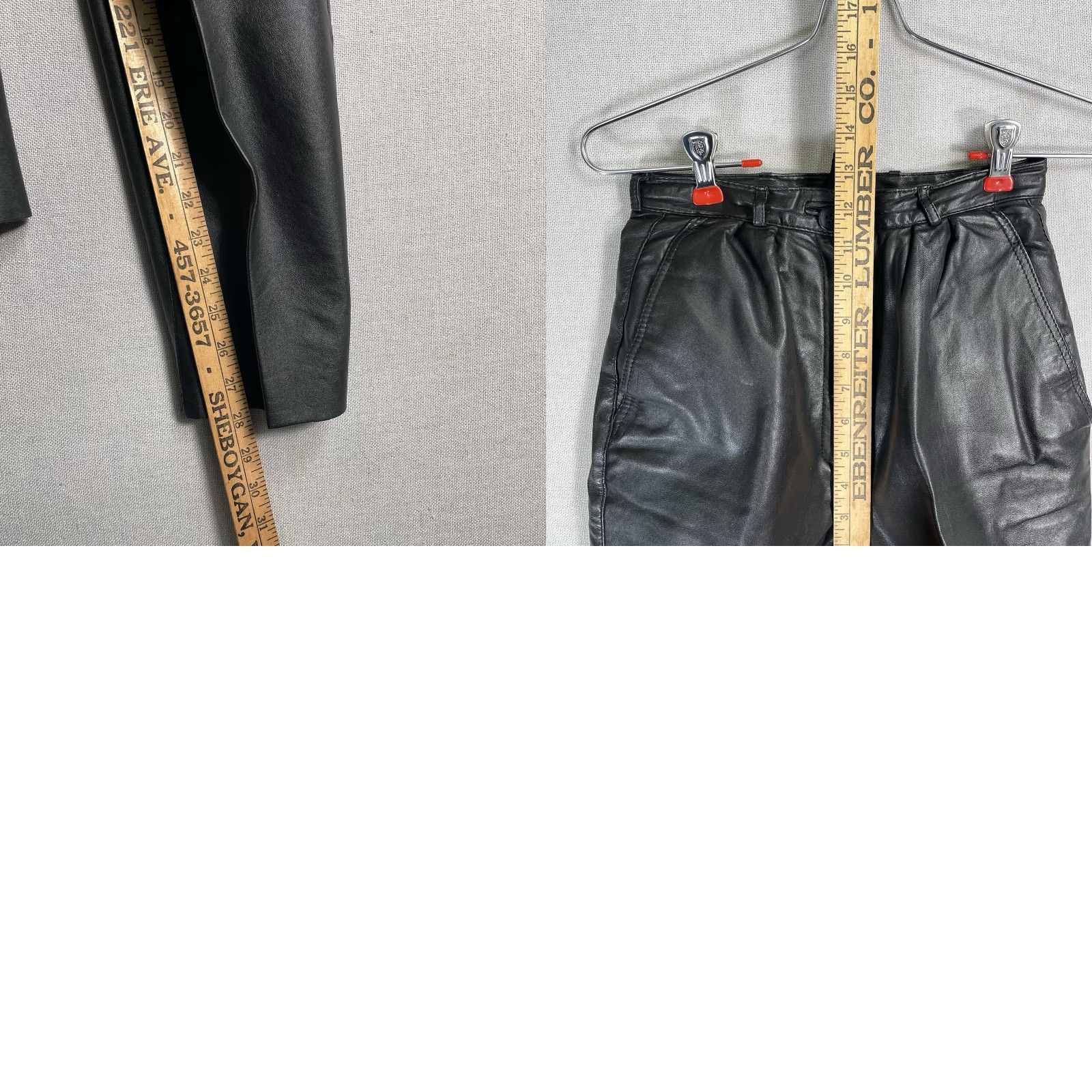 Vintage VINTAGE Leather Pants Womens 23x28 Black Germany Trousers Pleated 80s 90s Pants Women Leather Black 90s Germany Pleated Tapered 23x28 Mens Womens? Size 40" / US 18 - 10 Thumbnail