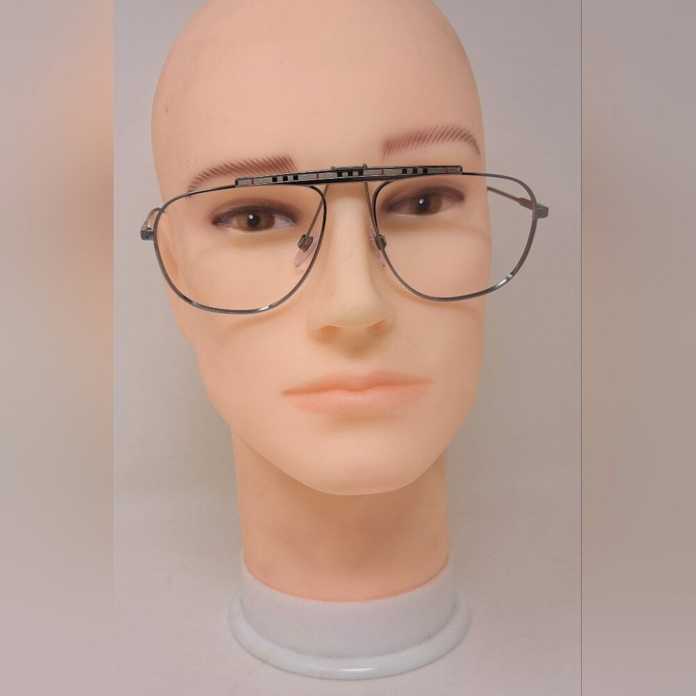 Burberry Burberry Men's Aviator Sunglasses Frames Only Pilot Check M Size ONE SIZE - 1 Thumbnail