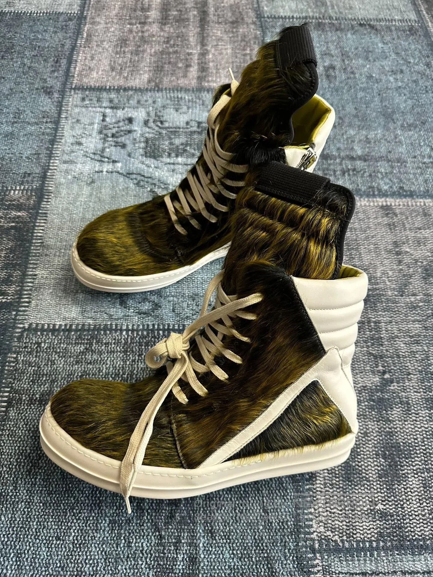 Rick Owens Rick Owens 23AW Luxor Acid Green Horsehair. Size US 8 / EU 41 - 4 Thumbnail
