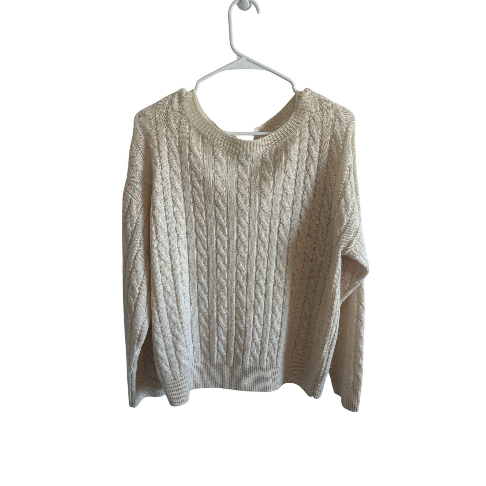 Other Grey Ven White Wool Cashmere Crew Neck Long Sleeve Sweater Size XS / US 0-2 / IT 36-38 - 3 Thumbnail