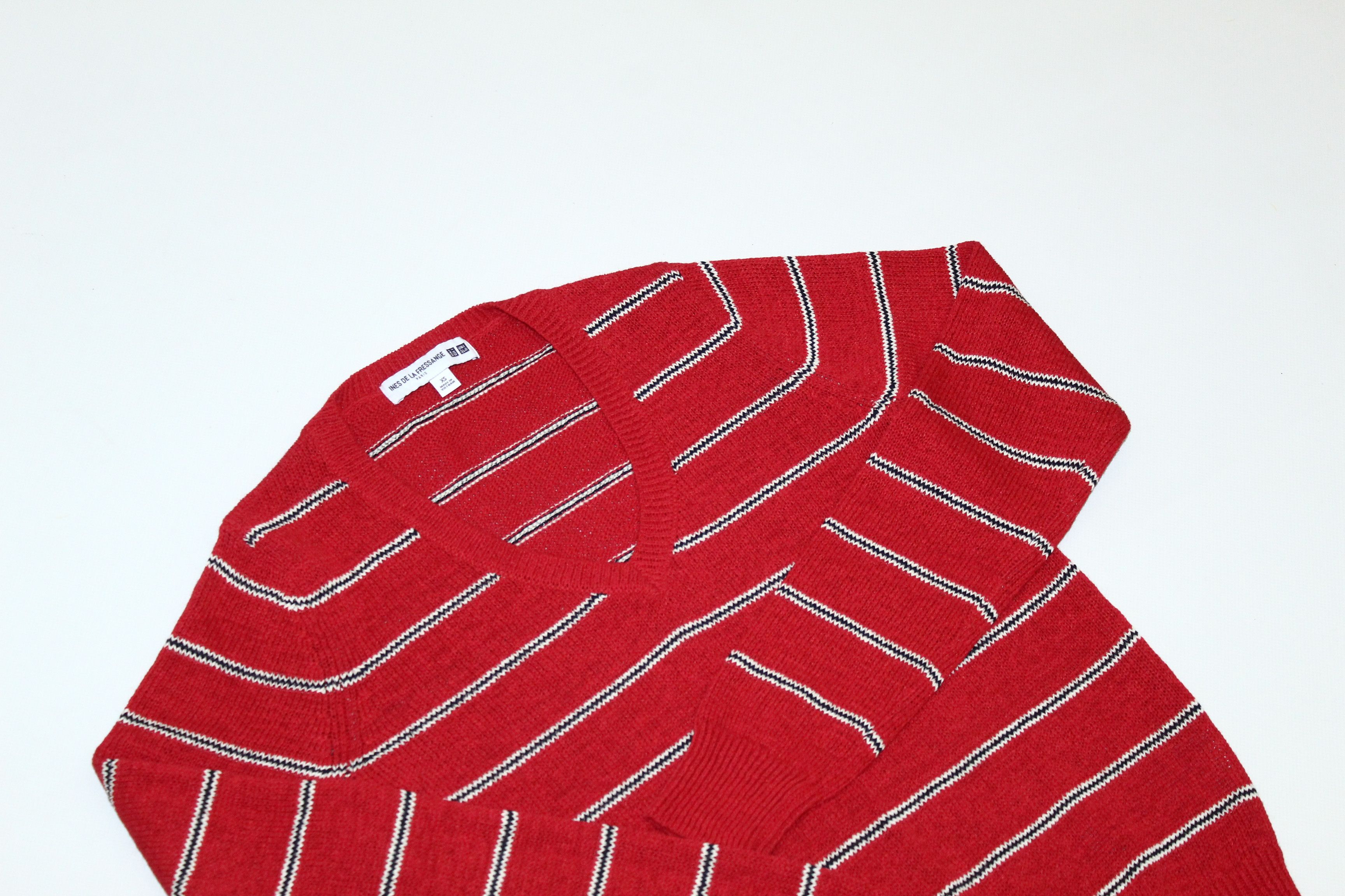 Lemaire × Uniqlo Uniqlo x Ines De La Fressange V-neck Ramie Crochet Jumper Size XS / US 0-2 / IT 36-38 - 3 Thumbnail