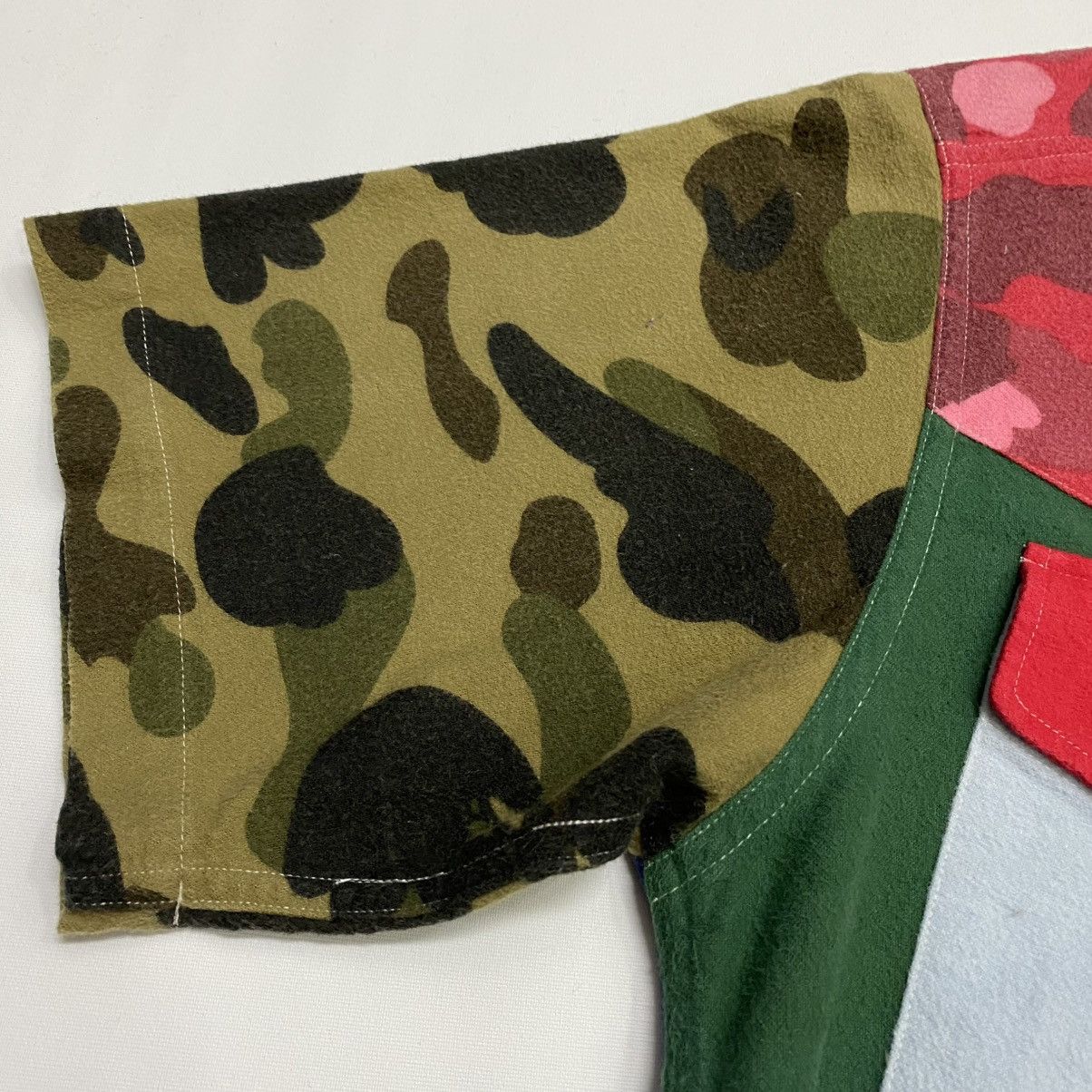 Bape ‼️YES‼️ A BATHING APE CAMO MULTI COLOUR BUTTON POLO SHIRT Size US S / EU 44-46 / 1 - 6 Thumbnail