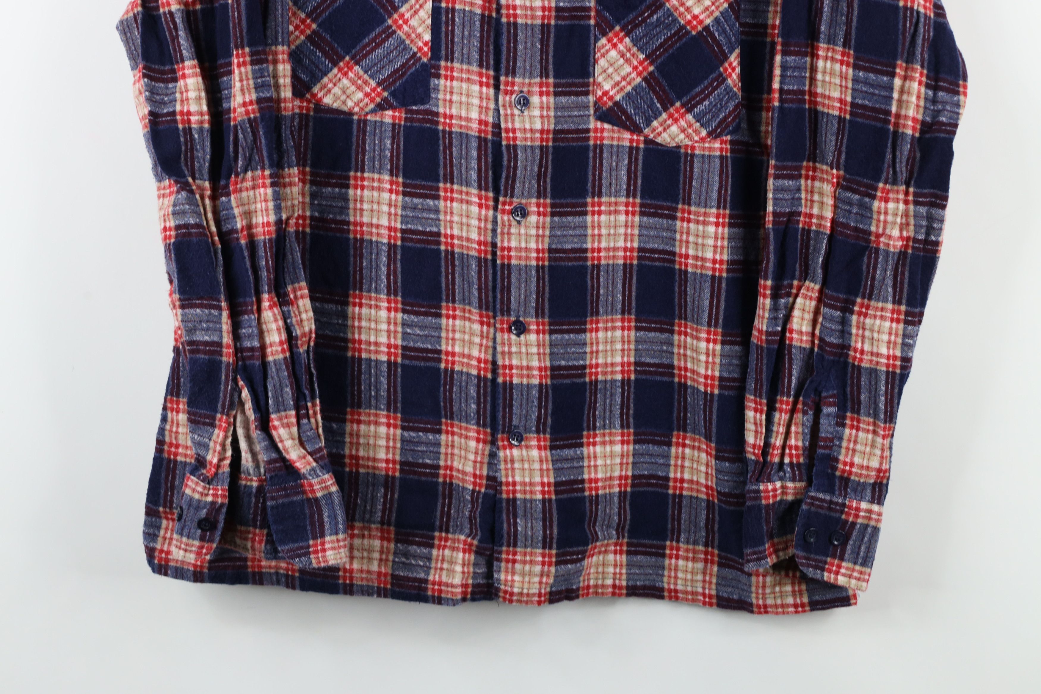 Vintage Vintage 70s Streetwear Flannel Collared Button Shirt Plaid Size US M / EU 48-50 / 2 - 3 Thumbnail