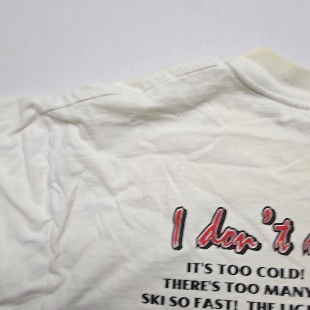 Hanes Vintage Ski Graphic Long Sleeve Shirt White L Funny Shirt Size US L / EU 52-54 / 3 - 8 Thumbnail
