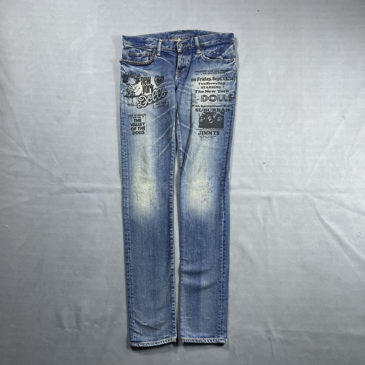 Hysteric Glamour HYSTERIC GLAMOUR JEANS NEW YORK DOLLS PANTS Size 32" / US 10 / IT 46 - 1 Thumbnail