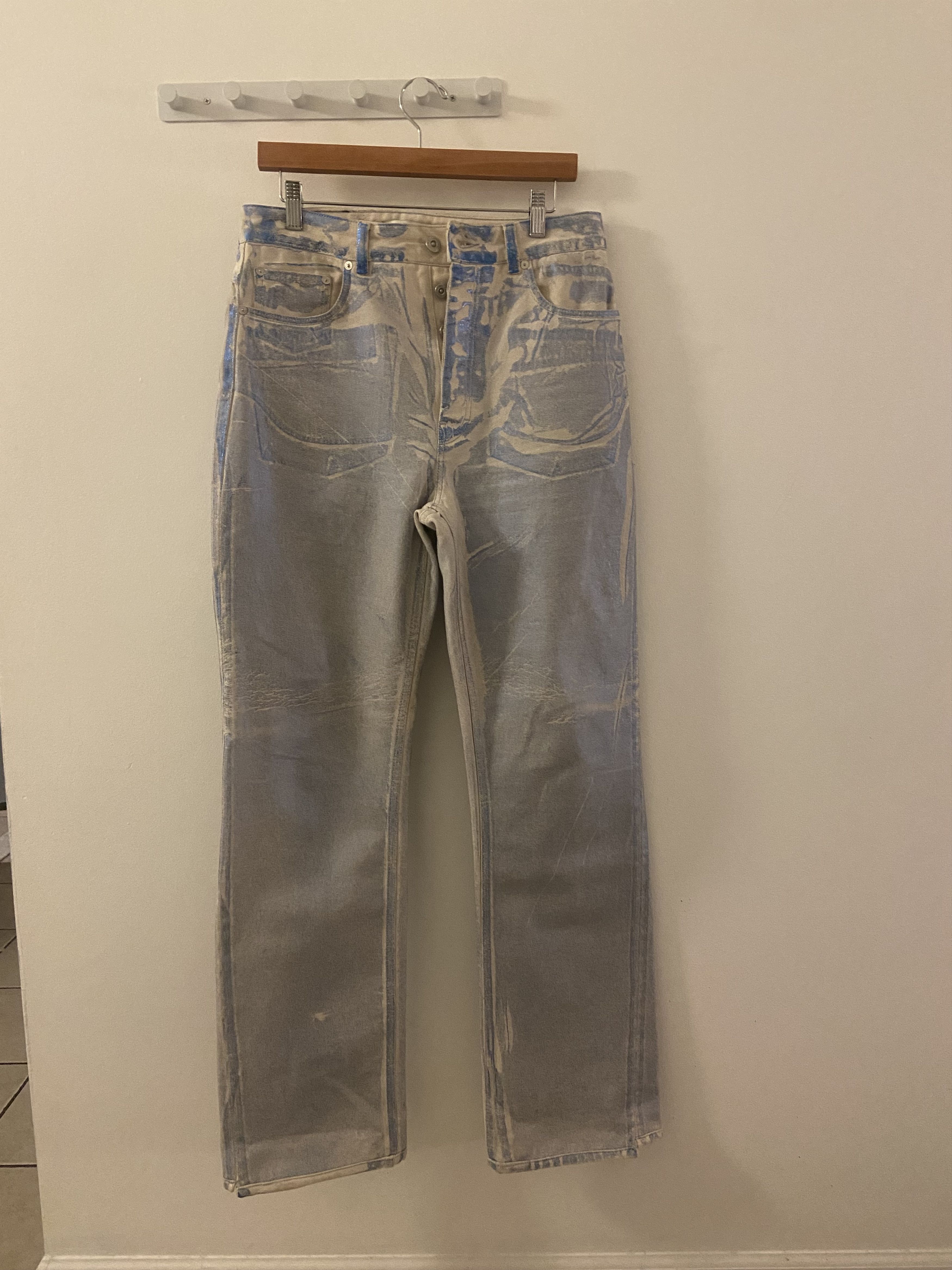 Our Legacy Our Legacy Metallic Jeans Size US 33 - 2 Thumbnail