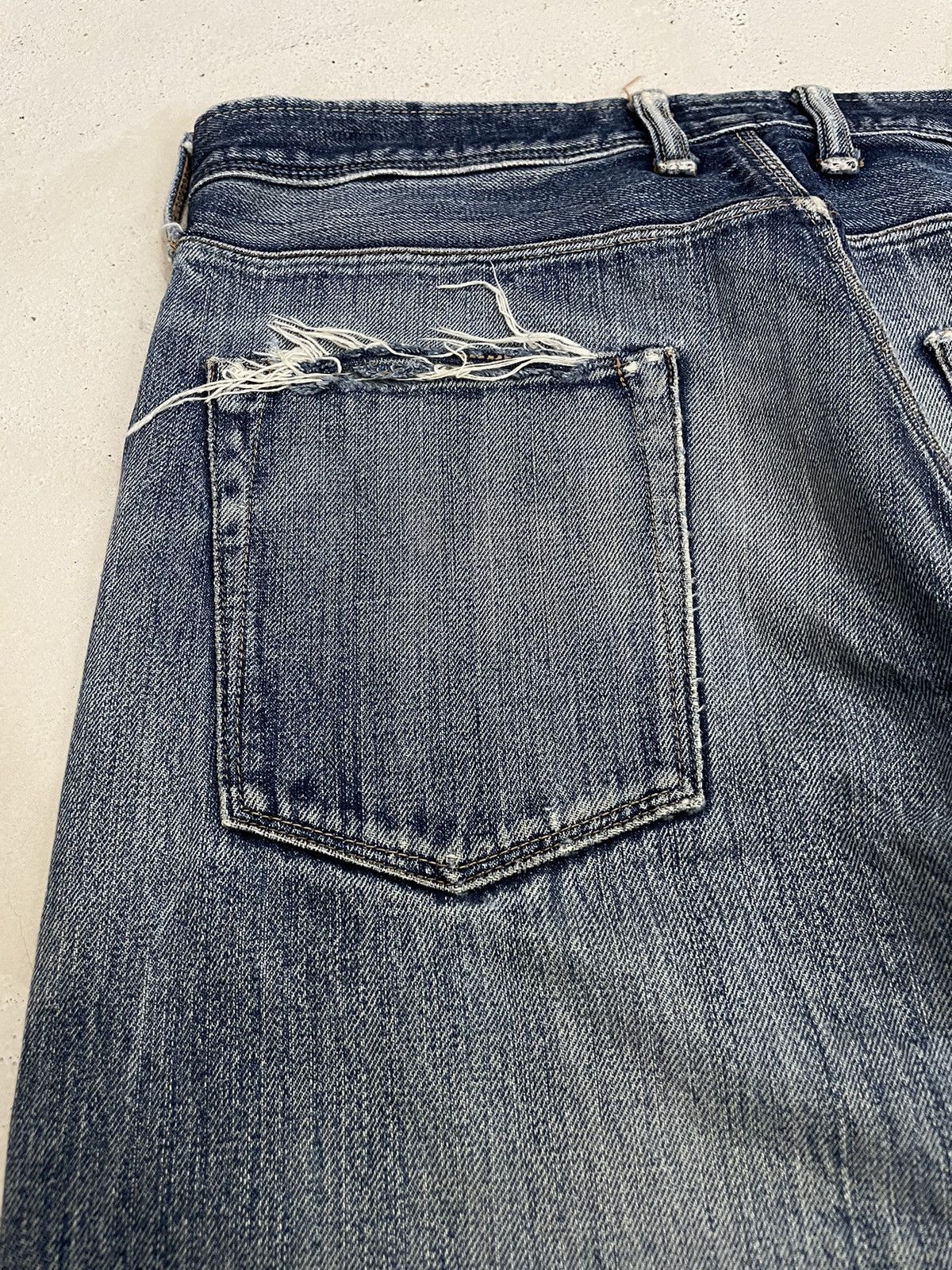 Paul Smith × Paul Smith Red Ear Paul Smith Red Ear Selvedge Distressed Denim Pants (A10) Size US 31 - 21 Thumbnail