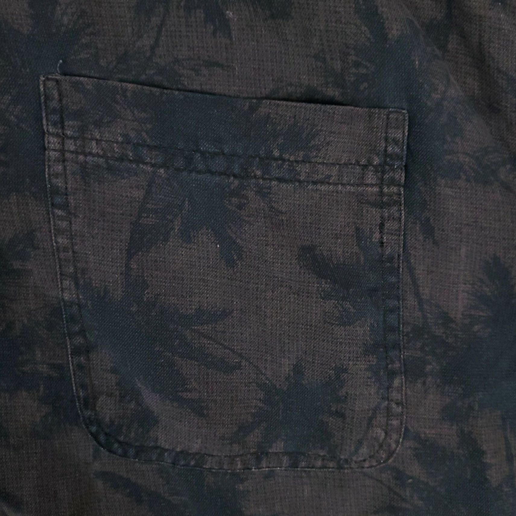 Nat Nast Nat Nast Black Brown Casual Mens Short Sleeve Button Up Shirt Large Size Silk Cotton Floral Pattern Size US L / EU 52-54 / 3 - 3 Thumbnail