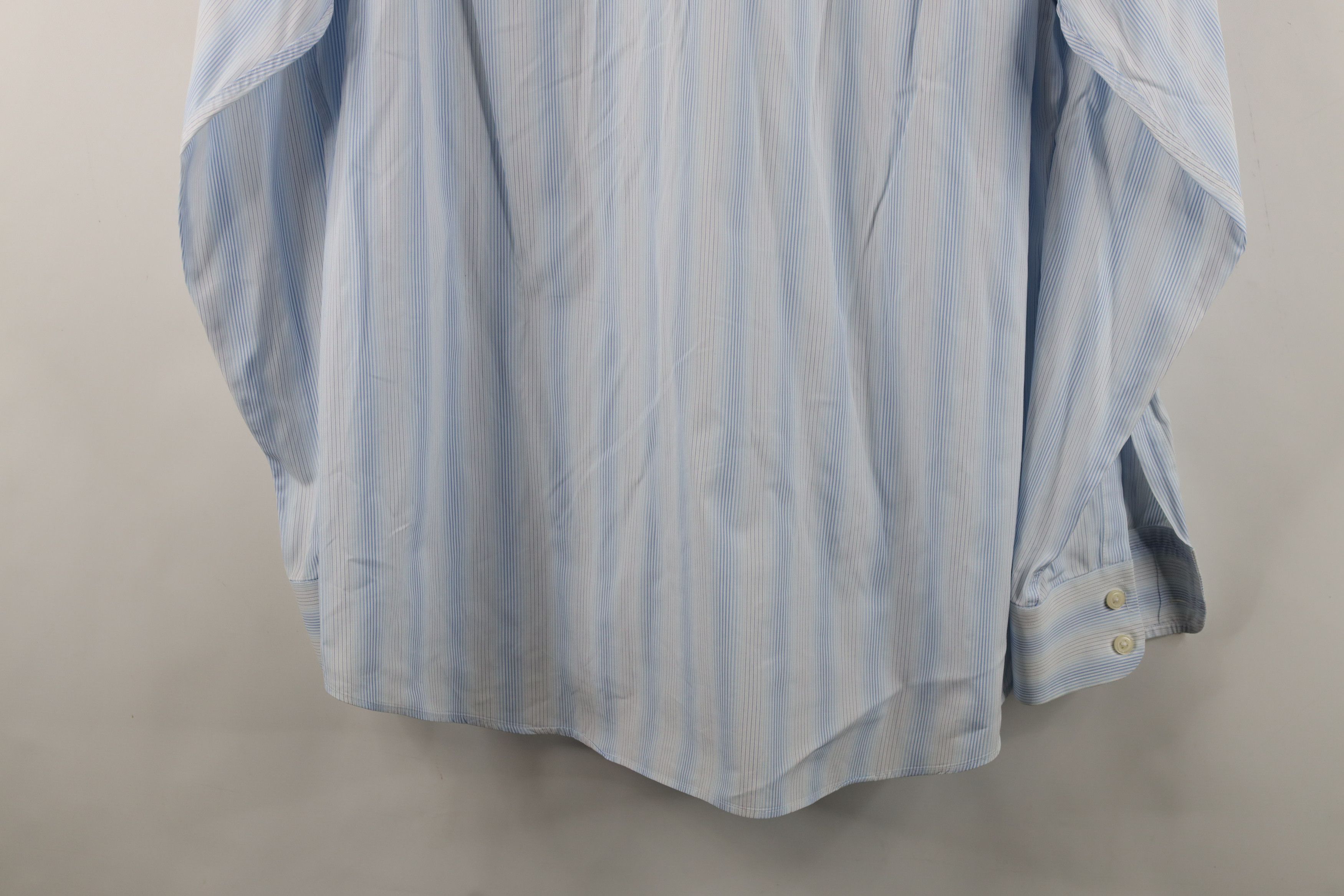 Charles Tyrwhitt Charles Tyrwhitt Striped Collared Button Dress Shirt Blue Size US L / EU 52-54 / 3 - 13 Thumbnail
