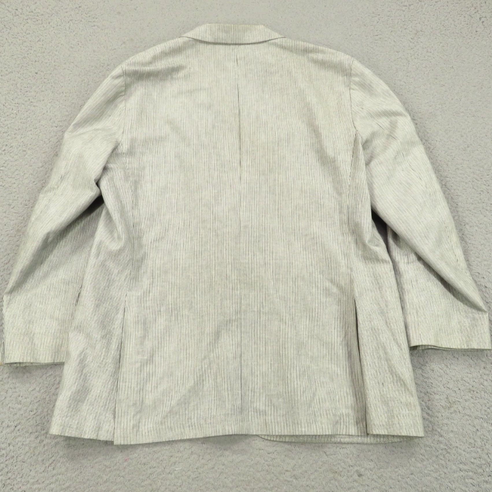 J.Crew J Crew Blazer 42R Ludlow Linen Cotton Grey Blue Sport Coat Jacket Mens Size 42R - 7 Thumbnail