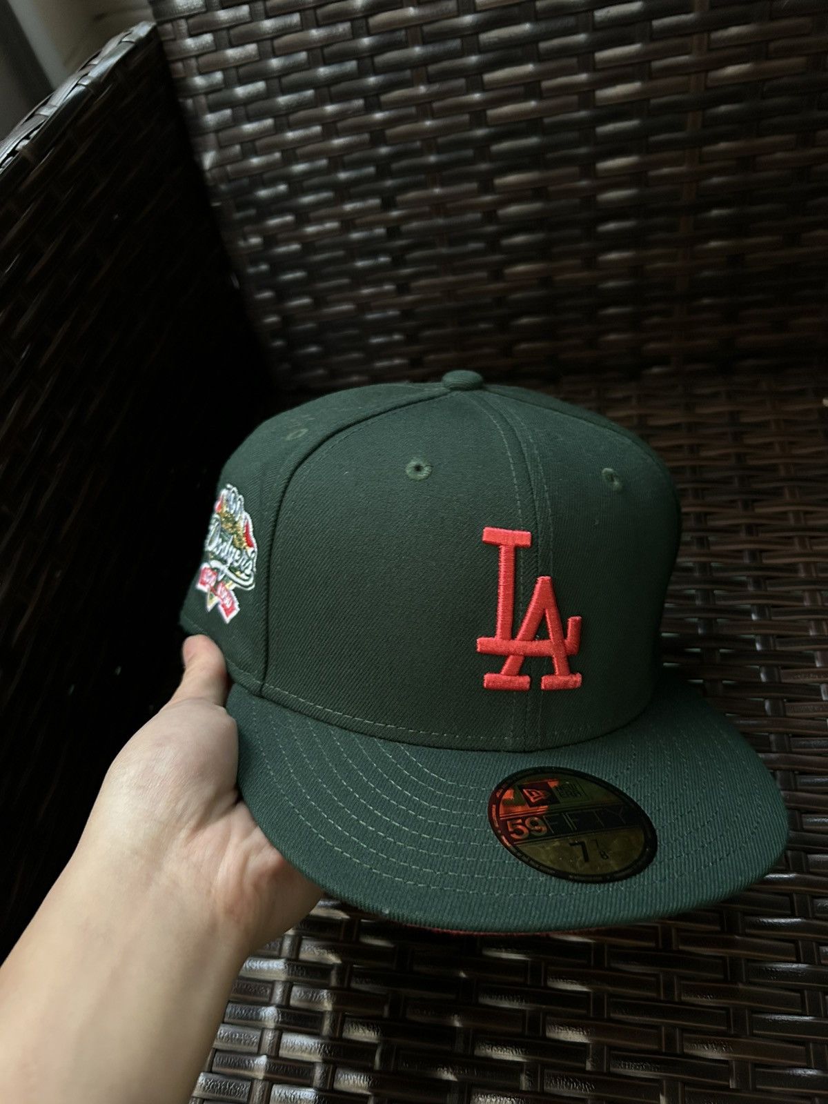 Hat Club × New Era (Sz 7 7/8) New Era 59fifty LA Dodgers 100th ANV Watermelon Size ONE SIZE - 1 Thumbnail