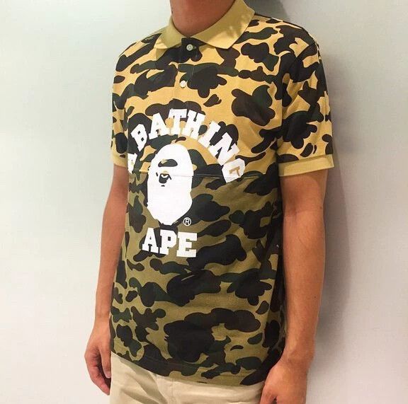 Bape Bape Camo Yellow Polo M Men Size US M / EU 48-50 / 2 - 1 Preview