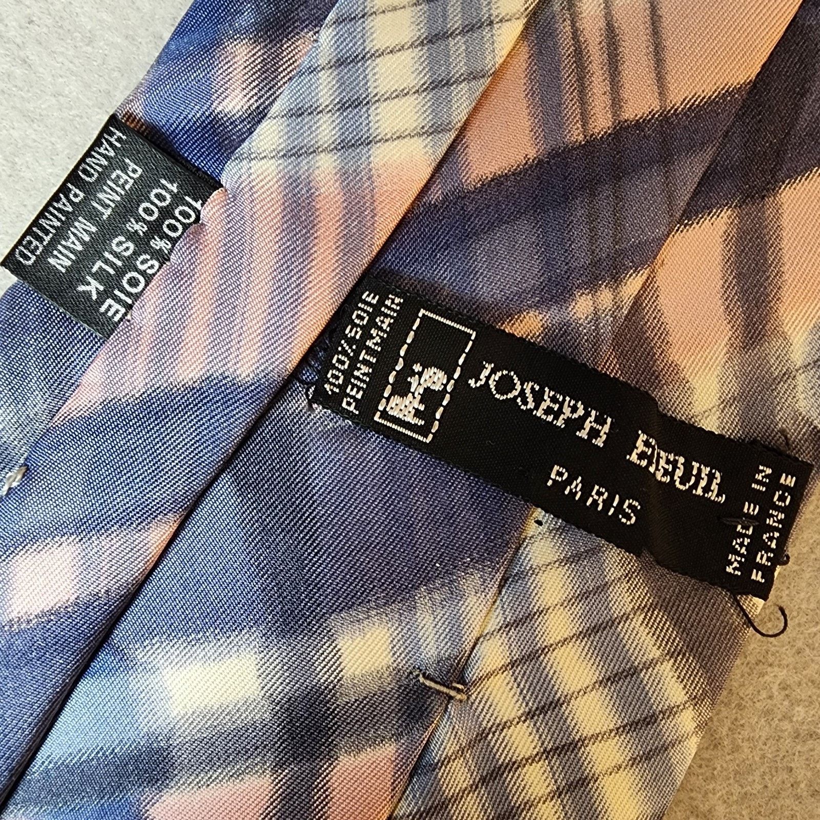 Other Joseph Ereuil Peint Main Hand Painted Silk Tie France 3"x58" Size ONE SIZE - 3 Thumbnail