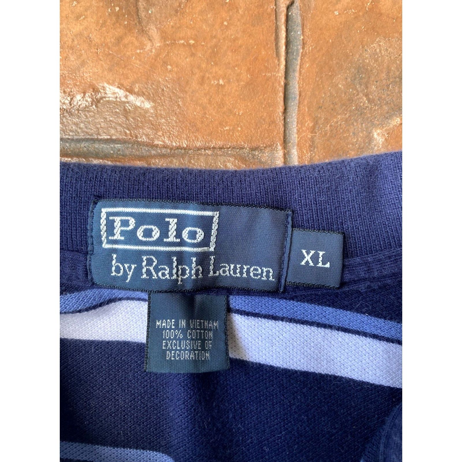 Polo Ralph Lauren VINTAGE Polo Ralph Lauren Yacht Club Striped Polo Shirt Mens XL Blue 90s Polo RL-67 Yacht Club Size US XL / EU 56 / 4 - 2 Thumbnail