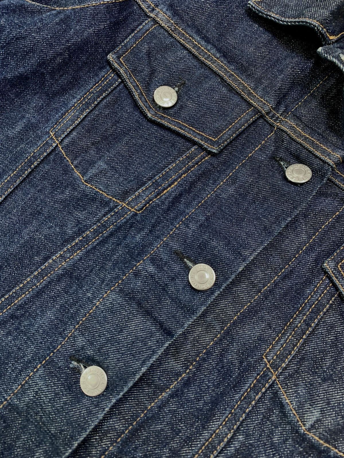 Helmut Lang FREE TAX! 2000s Indigo Cuffed Denim Jacket - Small Size US S / EU 44-46 / 1 - 5 Thumbnail