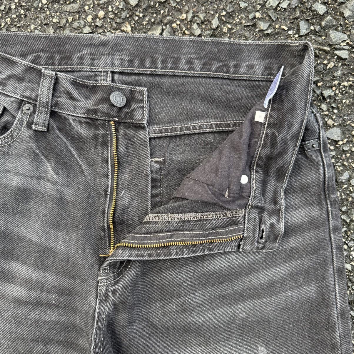 GU VINTAGE GU BLACK DENIM JEAN PANTS Size US 33 - 8 Thumbnail