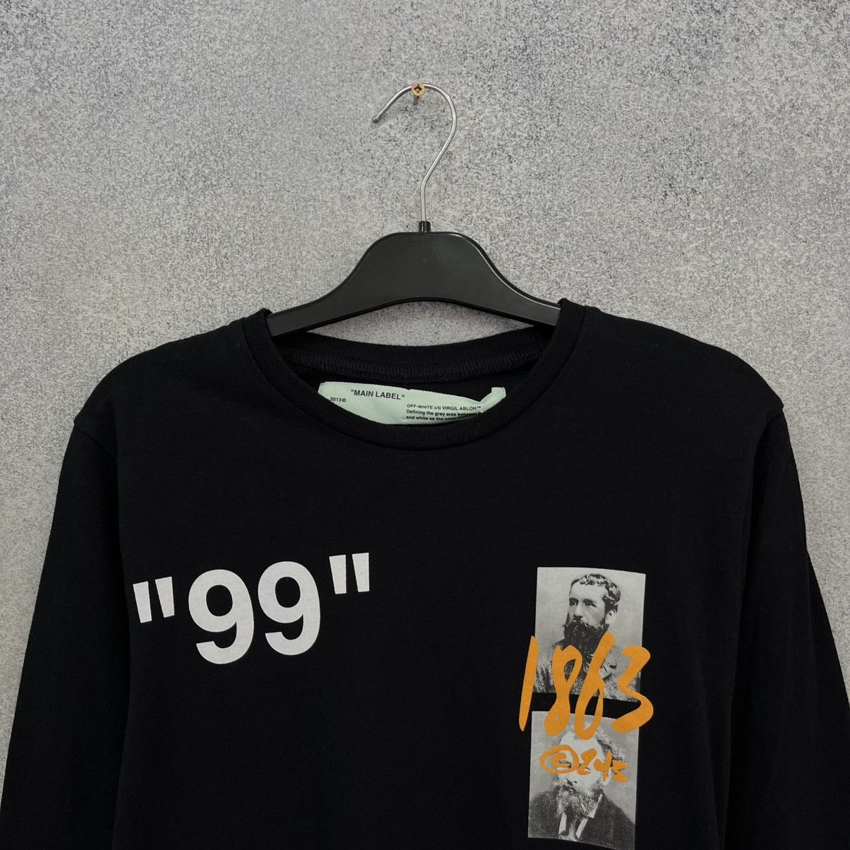 Off-White Off White Black Longsleeve Big Logo Streetwear Rare Size US XS / EU 42 / 0 - 7 Thumbnail