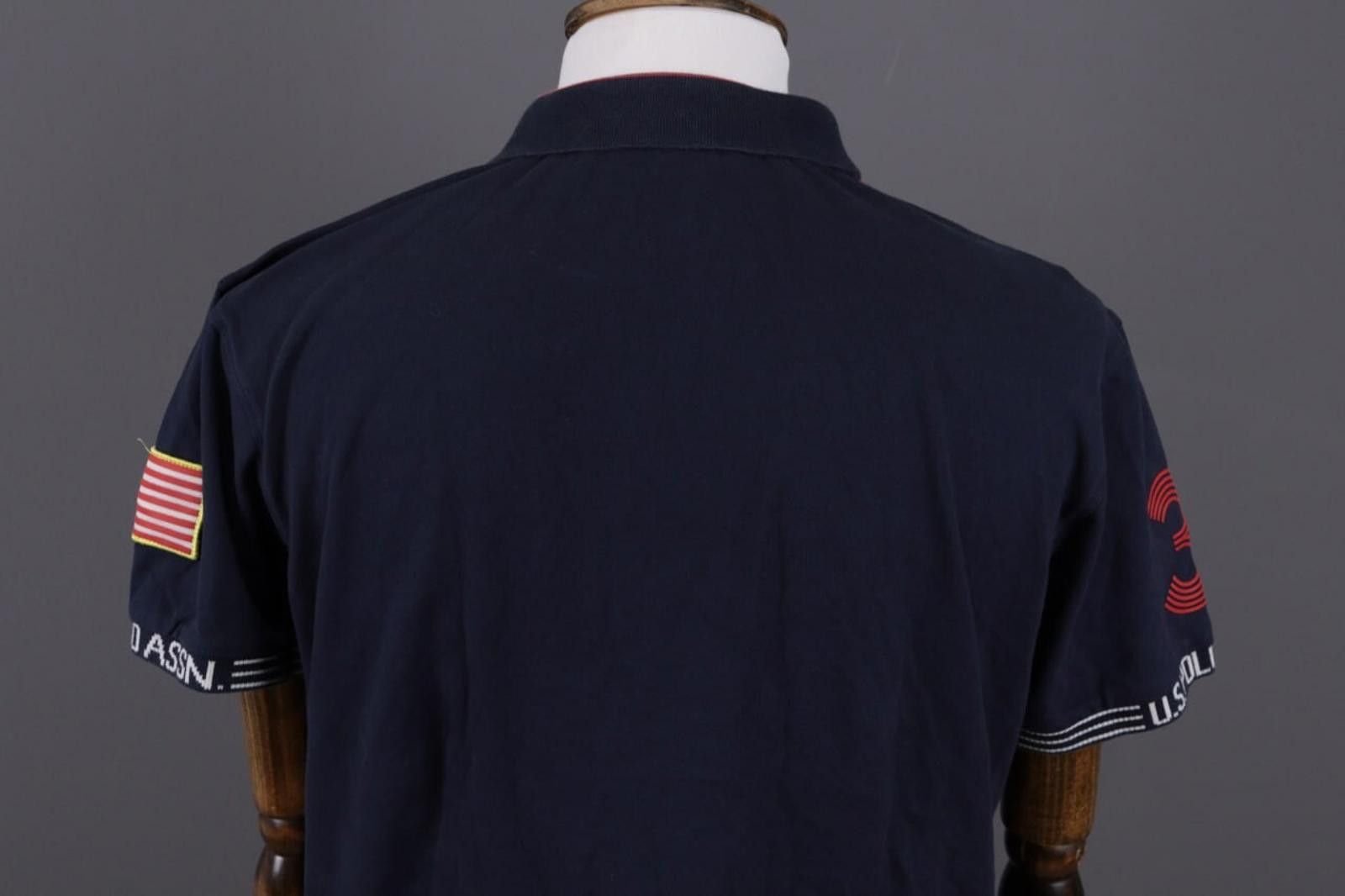 U.S. Polo Assn. U.S.Polo Assn Stretch Fit Blue USA Flag Polo Shirt Size XXL Size US XXL / EU 58 / 5 - 9 Thumbnail