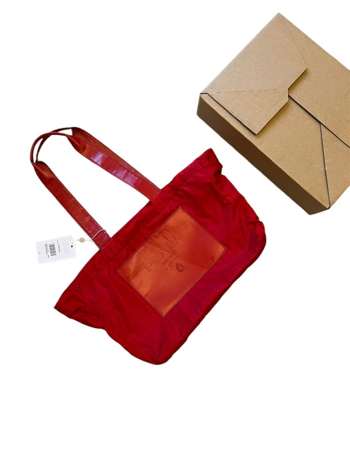 Prada Prada Red Shoulder Bag Size ONE SIZE - 3 Thumbnail