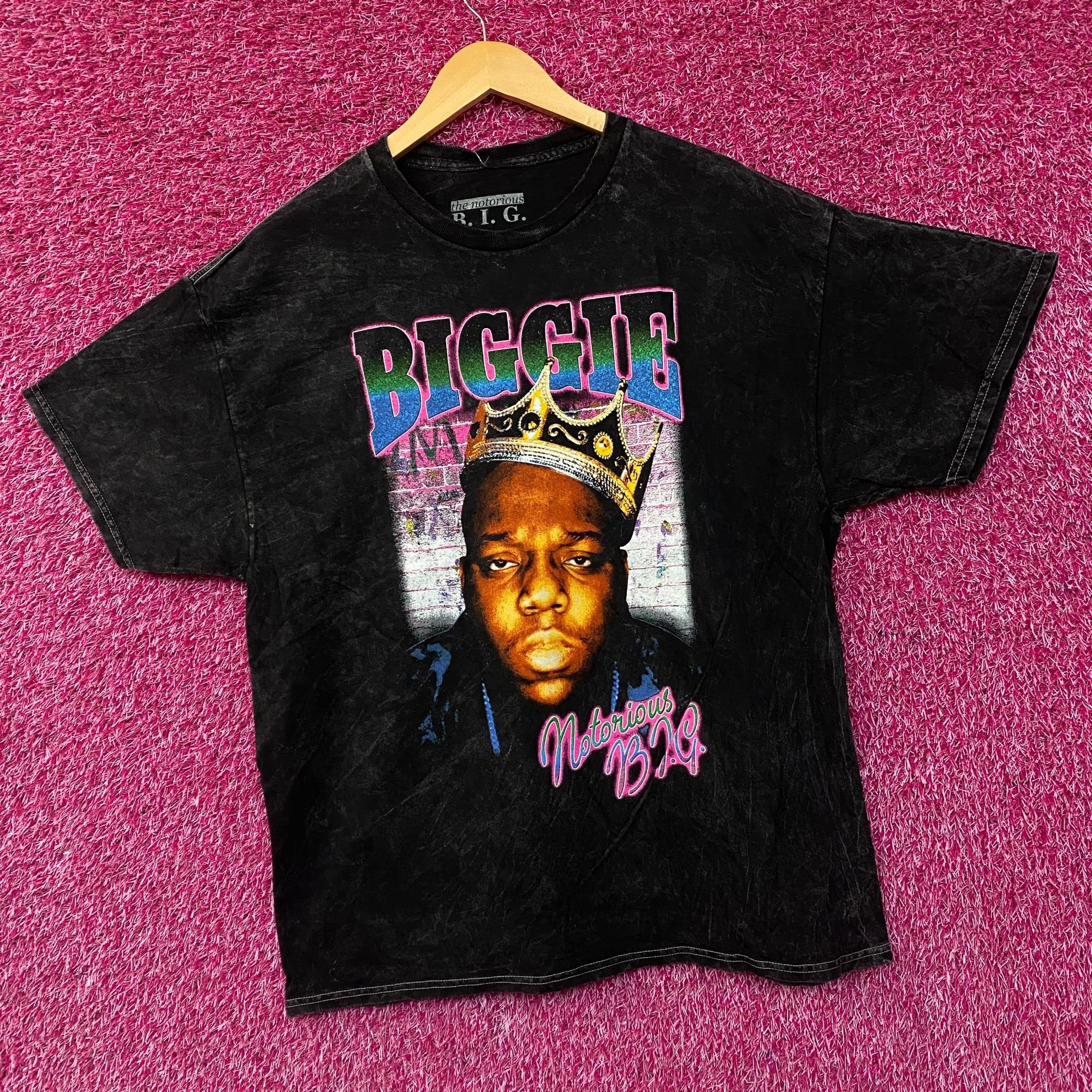 Other Biggie Smalls Crown King of New York Graphic Mineral Wash T- Size US XL / EU 56 / 4 - 3 Thumbnail