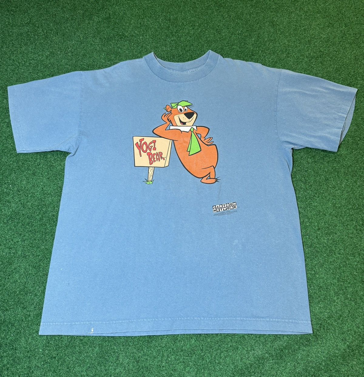 Cartoon Network × Vintage Vtg 90s Cartoon Network Yogi Bear Stanley Desantis T Shirt Size US L / EU 52-54 / 3 - 1 Thumbnail