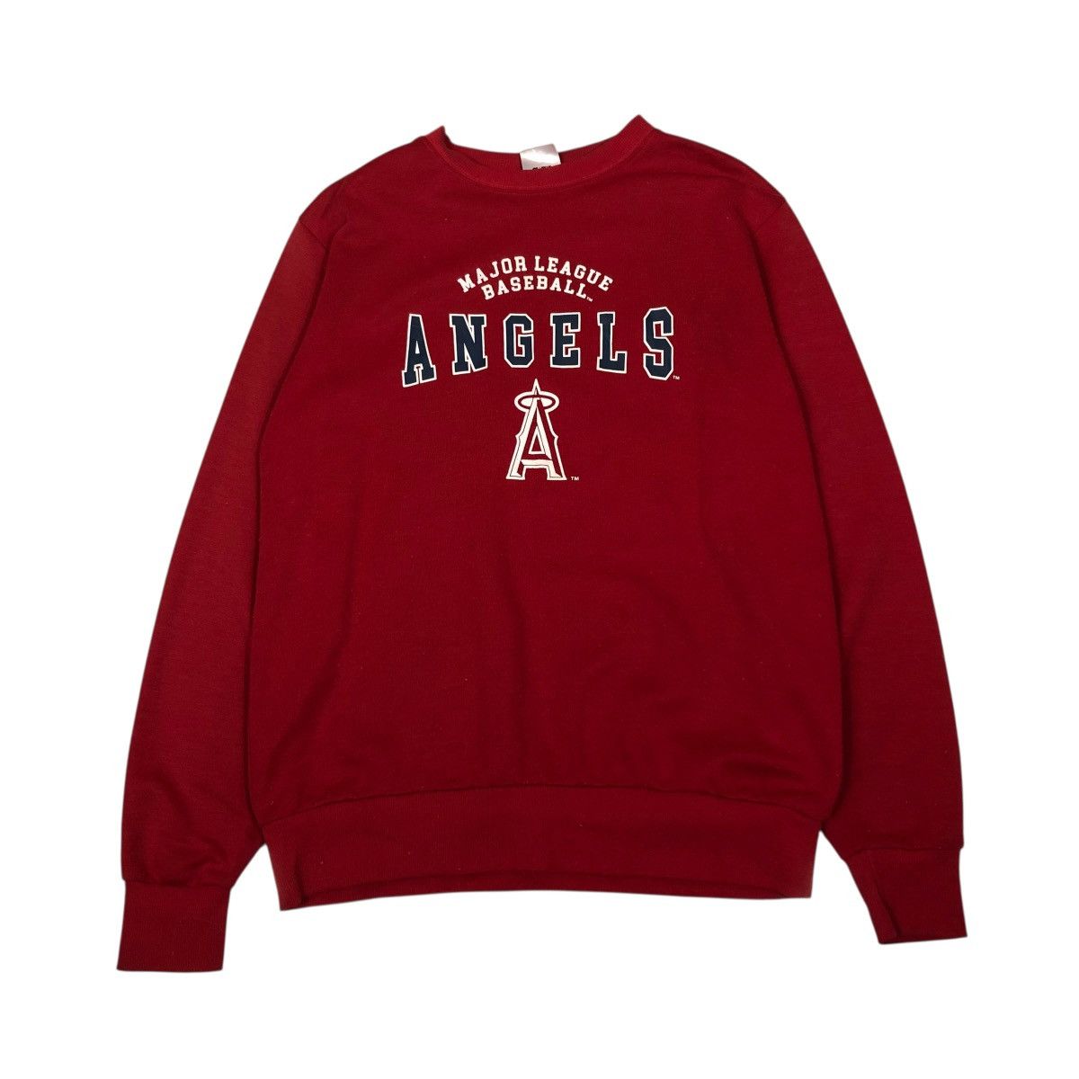 MLB 🔥VINTAGE SWEATSHIRT MAJOR LEAGUE BASEBALL ANGELS BIG LOGO Size US L / EU 52-54 / 3 - 1 Thumbnail