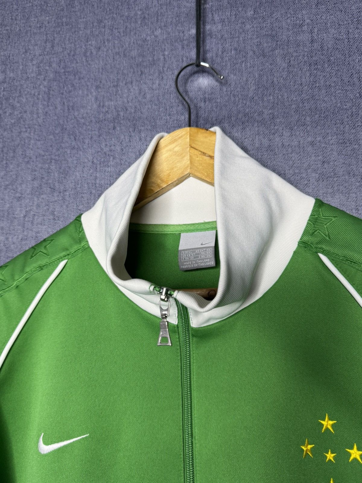 Nike Vintage Nike Brazil TrackJacket Olympic Soccer National Team Size US XL / EU 56 / 4 - 9 Thumbnail